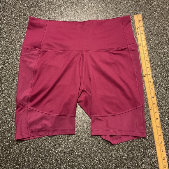 All in Motion Pink Bike Shorts High Waist Compression - Picture 5 of 7